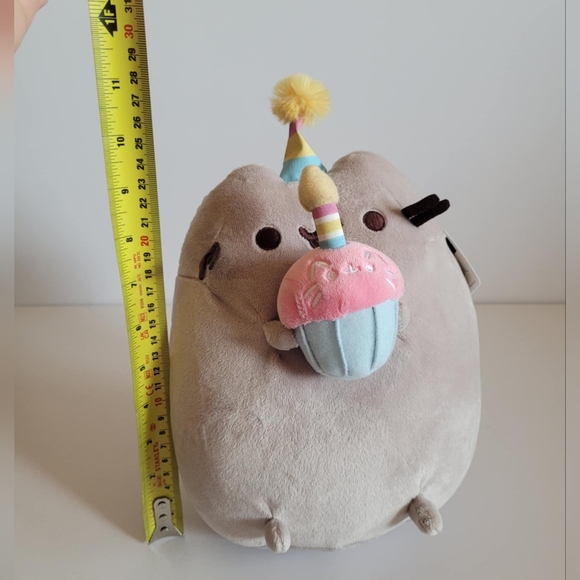 Pusheen Birthday Cupcake Plush with Birthday Hat NWT 11" - Picture 5 of 5